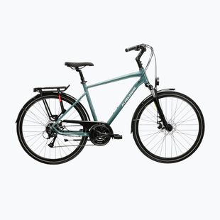 Bicicletă de trekking pentru bărbați KROSS Trans 3.0 green/silver/gloss