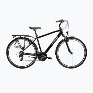 Bicicletă de trekking pentru bărbați KROSS Trans 1.0 black/silver/gloss