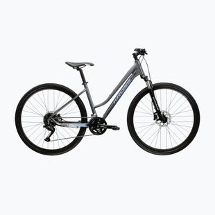Bicicletă cross pentru femei KROSS Evado 5.0 In grey/blue/gloss