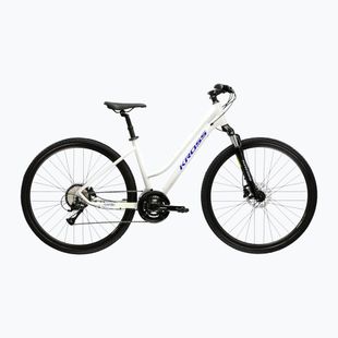 Bicicletă cross pentru femei KROSS Evado 4.0 In grey/navy/gloss