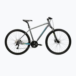 Bicicletă cross KROSS Evado 3.0 grey/teal/gloss