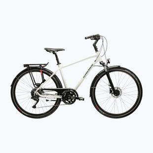 Bicicletă de trekking pentru bărbați KROSS Trans 5.0 grey/navy/gloss