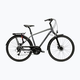Bicicletă de trekking pentru bărbați KROSS Trans 4.0 grey/black/matte