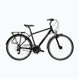 Bicicletă de trekking KROSS Berg Tr 3.0 black/silver/gloss