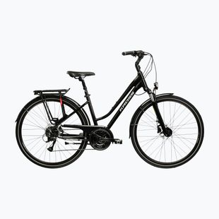 Bicicletă trekking pentru femei KROSS Trans 4.0 In black/silver/gloss