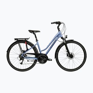 Bicicletă trekking pentru femei KROSS Trans 4.0 In blue/black/matte