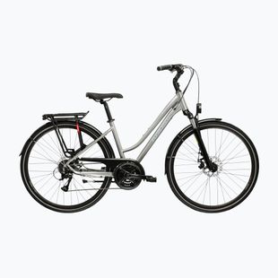Bicicletă trekking pentru femei KROSS Trans 3.0 In silver/gray/gloss