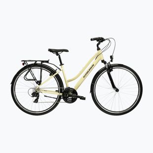 Bicicletă de trekking pentru femei KROSS Trans 1.0 In beige/purple/gloss