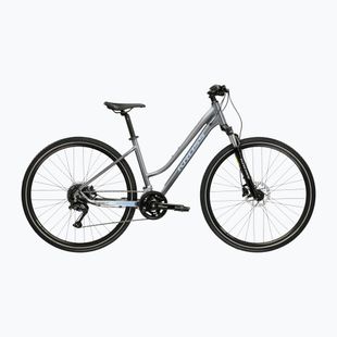 Bicicletă de cross pentru femei KROSS Evado 5.0 In grey/blue/gloss