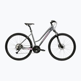 Bicicletă de cross pentru femei KROSS Evado 4.0 In grey/pink/gloss