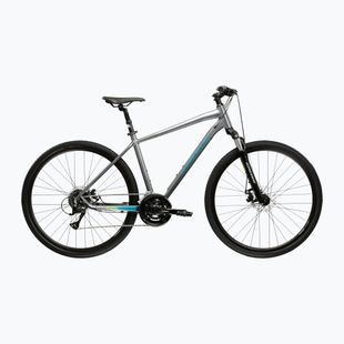Bicicletă cross KROSS Evado 3.0 grey/teal/gloss