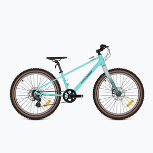 Bicicletă pentru copii KROSS Liftie 24 X turquoise/black/gloss