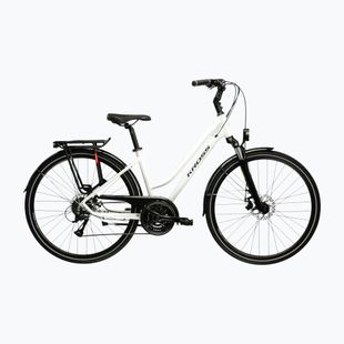 Bicicletă trekking pentru femei KROSS Trans 3.0 In pearl/black/gloss