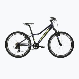 Bicicletă pentru copii KROSS Hexagon Jr 24 black/yellow/matte/glossy