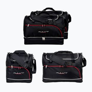 KJUST Porsche Panamera 2010-2016 set de 4 pungi pentru compartimentul de bagaje negru.