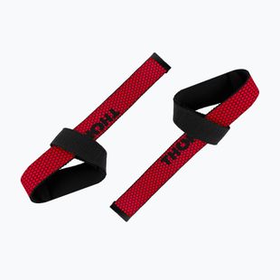 Chingi pentru ridicarea greutăților THORN FIT Lifting Straps Anti-Slip red