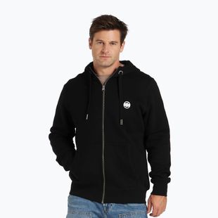 Bluză pentru bărbați Pitbull Small Logo Hooded Zip black