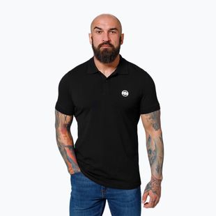 Tricou polo pentru bărbați Pitbull West Coast Polo Jersey Small Logo black