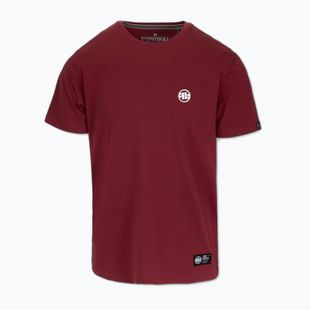 Tricou pentru bărbați Pitbull Small Logo burgundy
