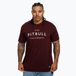 Tricou pentru bărbați Pitbull West Coast Usa Cal burgundy