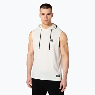 Tank top pentru bărbați  Pitbull Mercado Hilltop Hooded Sleeveless white