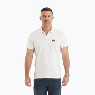Tricou polo pentru bărbați Pitbull West Coast Polo Jersey Small Logo white