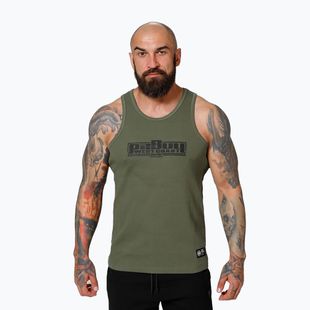 Tank top pentru bărbați Pitbull Boxing Tank Top olive