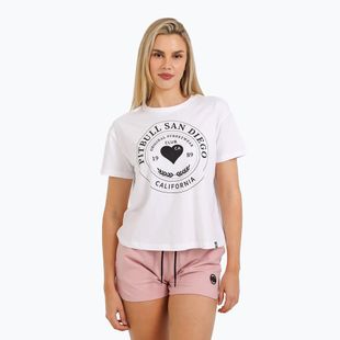 Tricou pentru bărbați Pitbull West Coast Heartie Oversize white