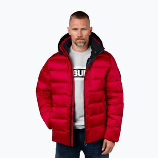 Geacă de iarnă pentru bărbați Pitbull Barles Ribstop Padded Hooded red