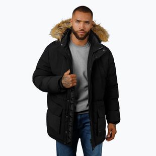 Geacă pentru bărbați Pitbull Forest Hooded Parka black
