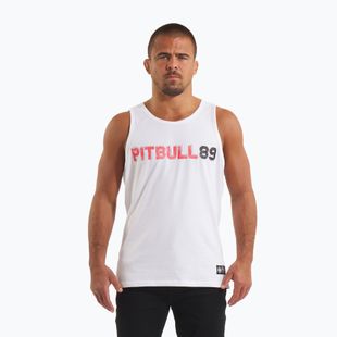 Tank Top pentru bărbați Pitbull Dog 89 white