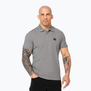 Tricou polo pentru bărbați Pitbull Polo Jersey Small Logo grey