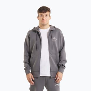 Hanorac pentru bărbați  Pitbull Sampson Hooded Zip Sweatshirt graphite