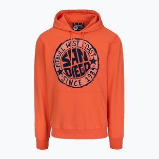 Hanorac  Pitbull San Diego Sun Hooded Sweatshirt bright salmon