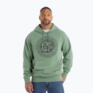 Hanorac pentru bărbați Pitbull Vintage Bjj Hooded Sweatshirt washed green