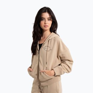 Hanorac pentru femei  Pitbull Manzanita Heart Hooded Zip Sweatshirt sand