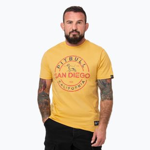 Tricou pentru bărbați Pitbull San Diego Ins. pale yellow