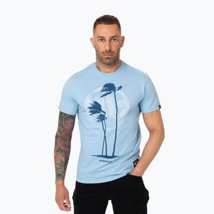 Tricou pentru bărbați Pitbull Palms light blue