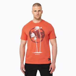 Tricou pentru bărbați Pitbull Palms bright salmon