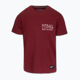 Tricou pentru bărbați Pitbull Shot For Shot burgundy