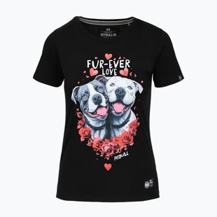 Tricou pentru femei Pitbull Fur Ever Love black