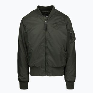 Geacă pentru bărbați Pitbull Hacket Washed Bomber dark green