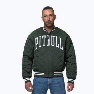 Geacă pentru bărbați Pitbull Jupiter Padded Baseball dark green