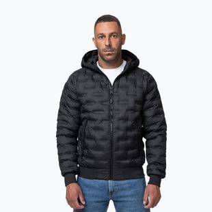 Geacă de iarnă pentru bărbați Pitbull Fisk Quilted Hooded black