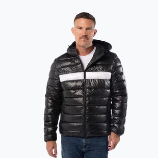 Geacă de iarnă pentru bărbați Pitbull Shatto Quilted Hooded black