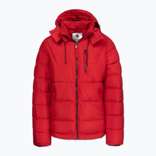 Geacă de iarnă pentru bărbați Pitbull Piedmont Quilted Hooded fluo/red