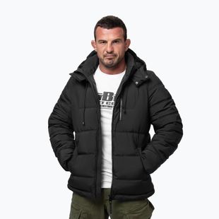 Geacă de iarnă pentru bărbați Pitbull Piedmont Quilted Hooded black