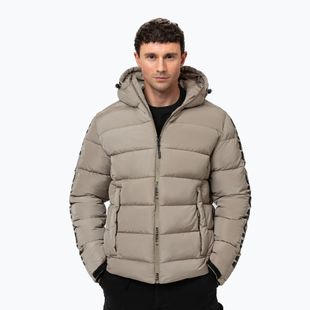 Geacă de iarnă pentru bărbați Pitbull Airway 4 Padded Hooded pale sand