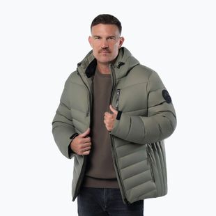 Geacă de iarnă pentru bărbați Pitbull Crestline Padded Hooded dusty salvia