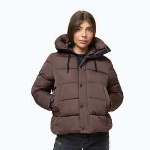 Geacă de iarnă pentru femei Pitbull Amalia Padded Hooded dark chocolate